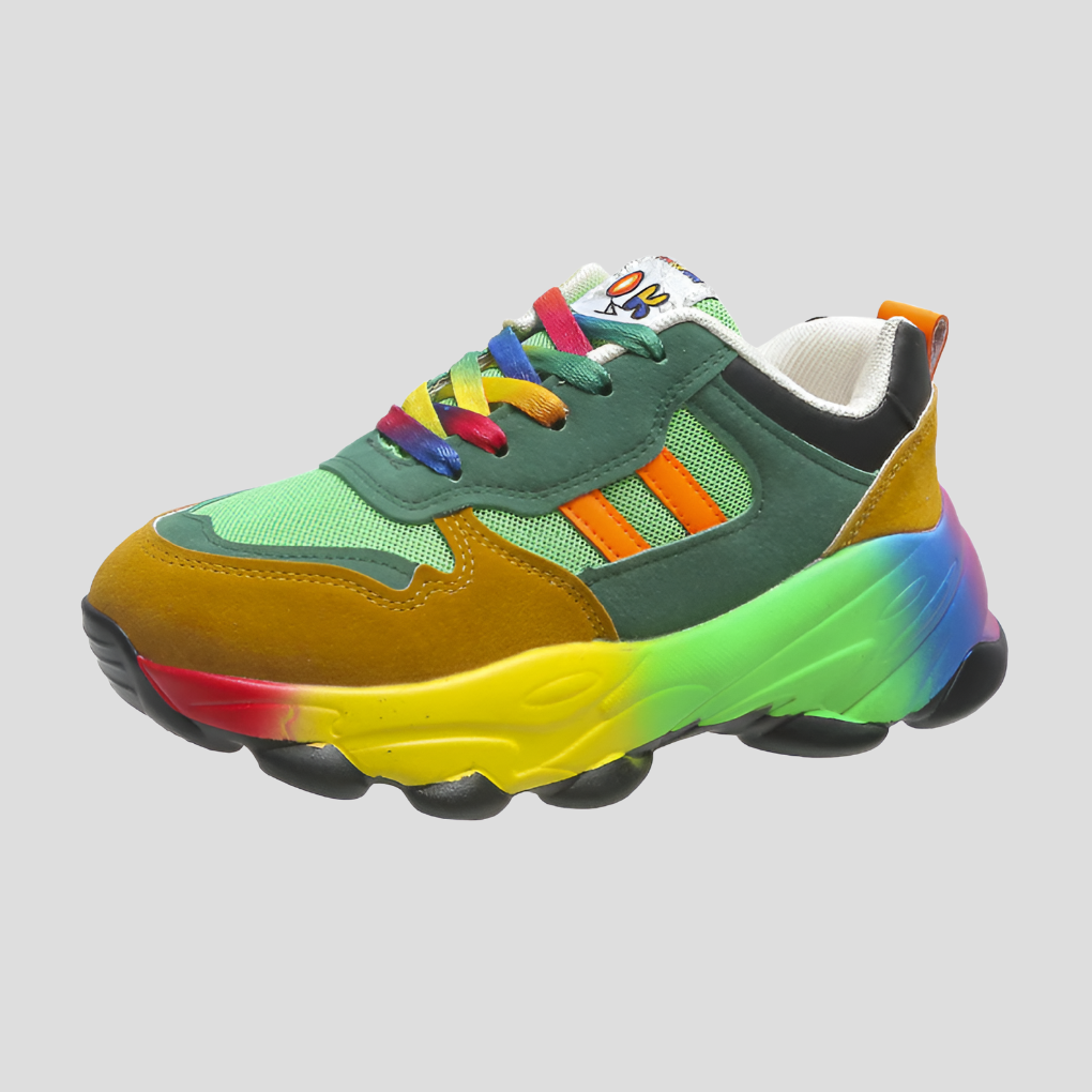 Bunte orthopädische Damen-Turnschuhe