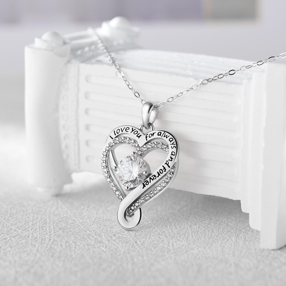 Halskette Geschenk für meine Frau mit der Aufschrift I Will Always Love You