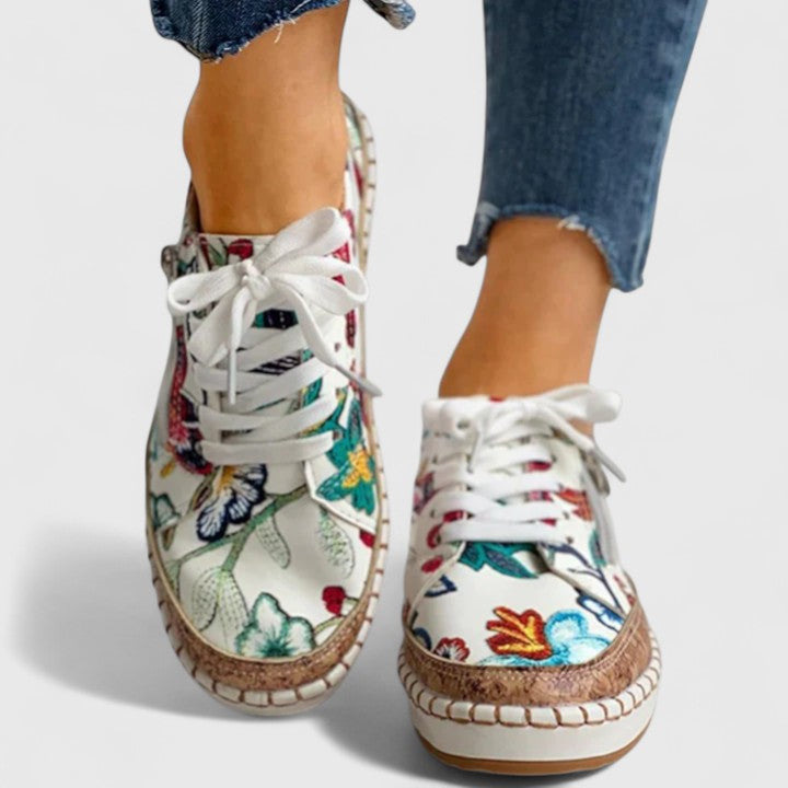 Orthopädische Schuhe mit Fussgewölbestütze und rutschfester Sohle – Damen-Slip-On-Schuhe für bequemen Tragekomfort