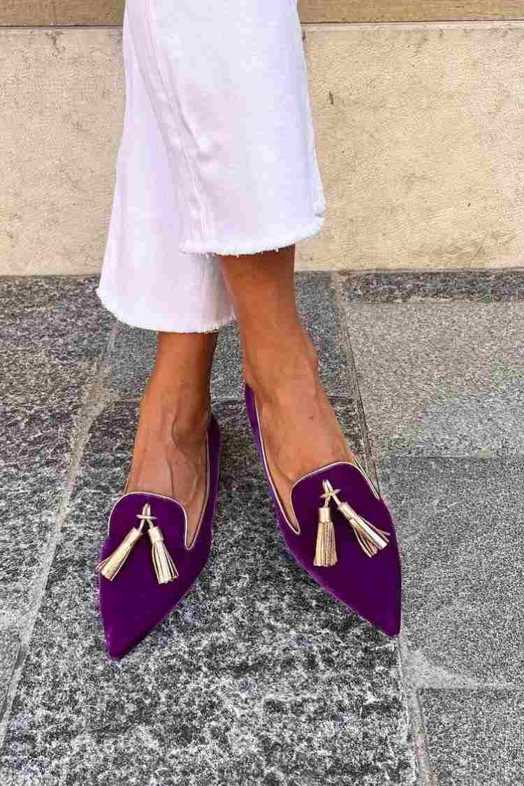 Orthopädische Damen-Loafer mit Quasten