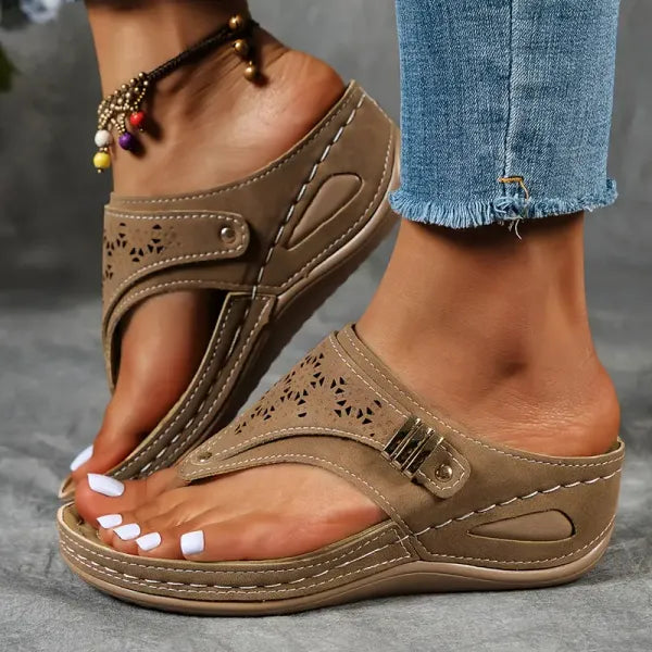 Orthopädische Keilsandalen für Damen