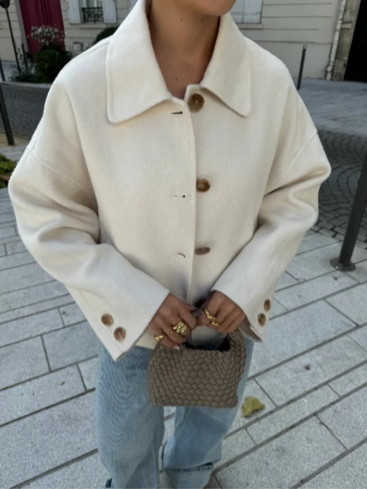 Oversized verkürzte Damenjacke