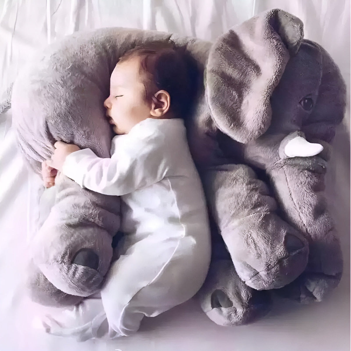 Plüschelefant Spielzeug | Grosses Kissen und Schlafelefant für Babys und Kinder