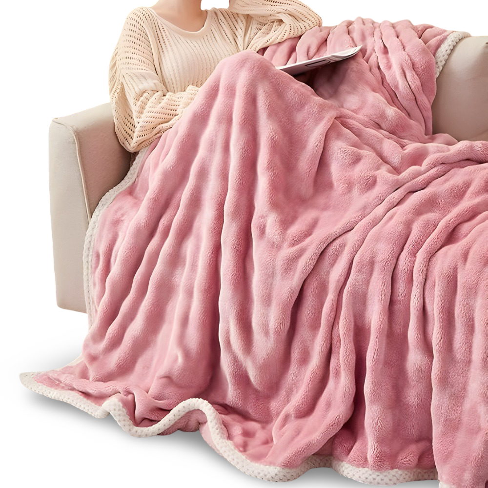 Plüsch-Winterdecke – doppelseitige, ultraweiche Decke für Sofa und Bett
