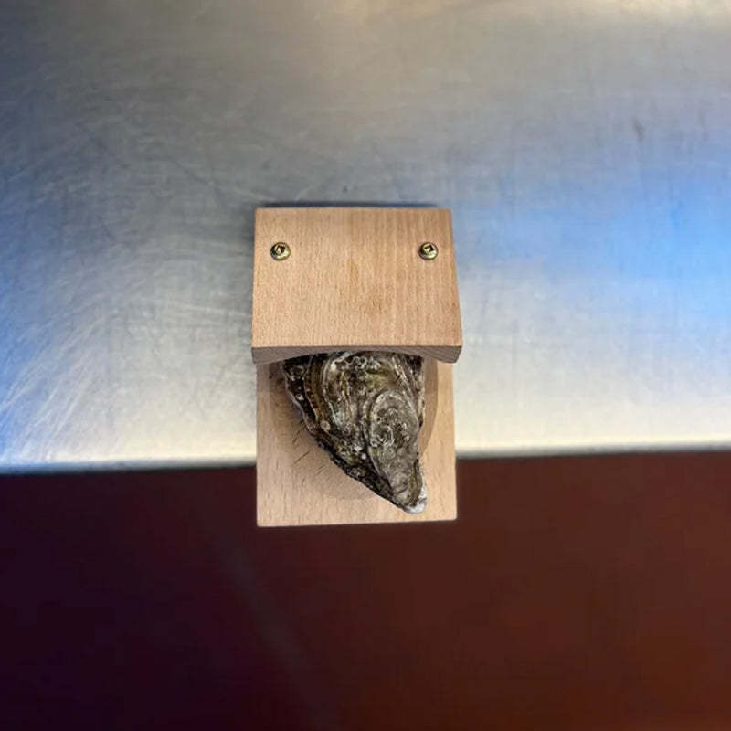 Premium Austernöffner-Klemme mit Holzgriff