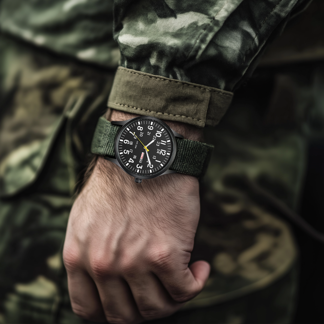 Robuste Herrenarmbanduhr für den Outdoor-Bereich