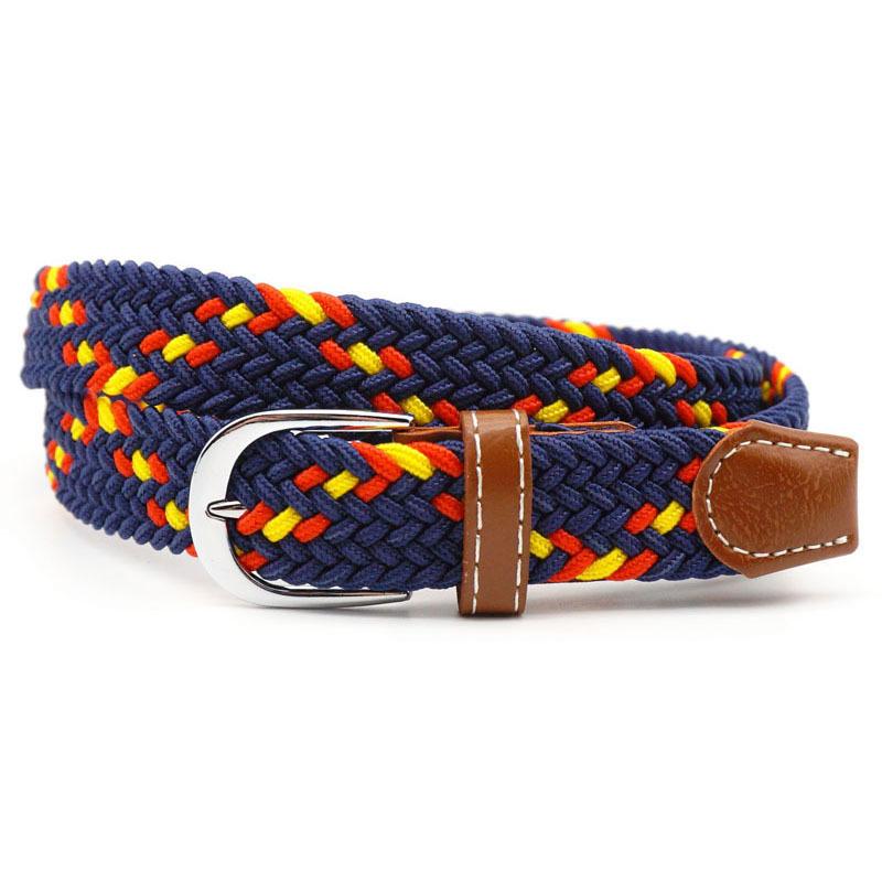 Elastischer, schmaler geflochtener Gürtel