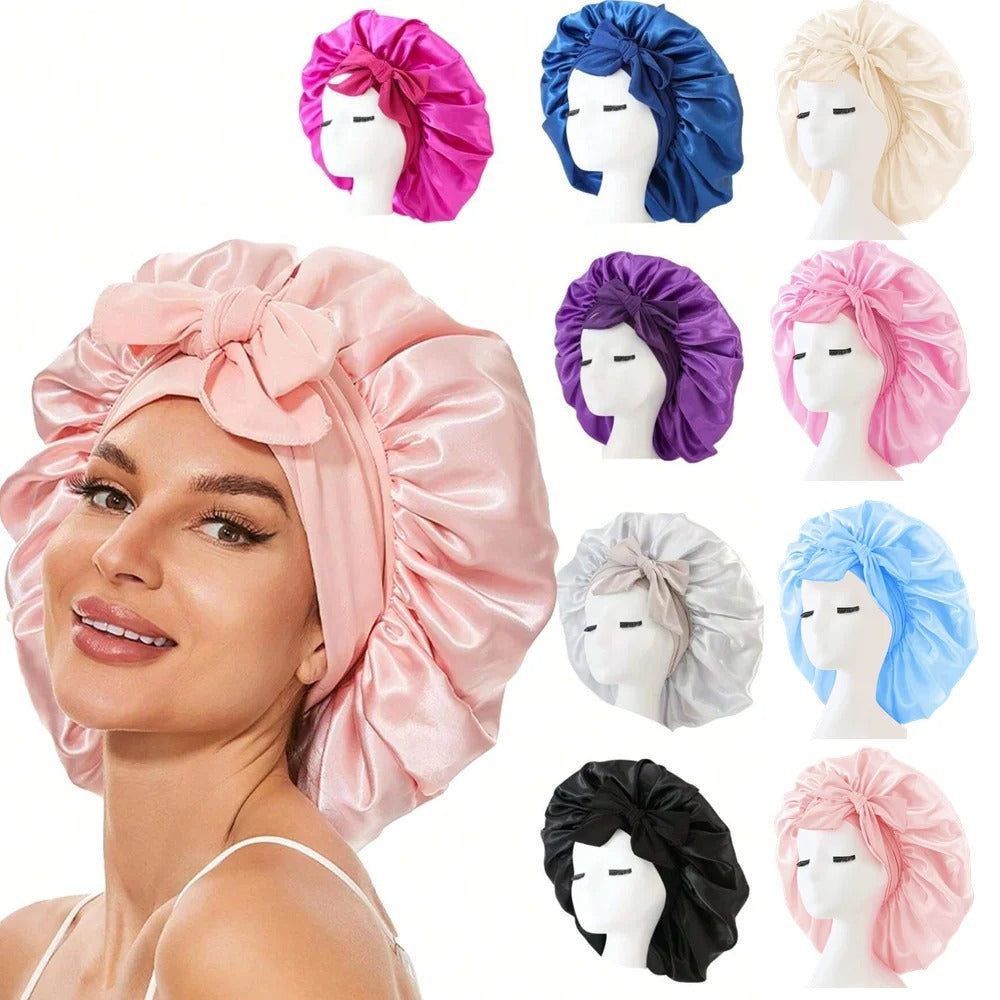 Seiden-Schlafmütze zum Schutz der Haare