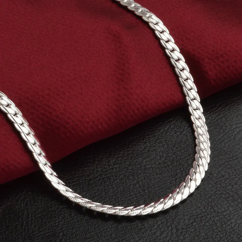 Silberne Glücks-Halskette aus 925er Silber für zeitlose Eleganz