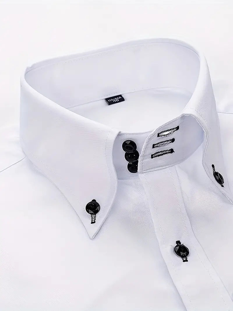 Slim-Fit-Button-down-Hemd für Herren