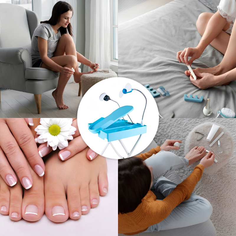 Stilvolle, tragbare und faltbare Nagelpflegestation