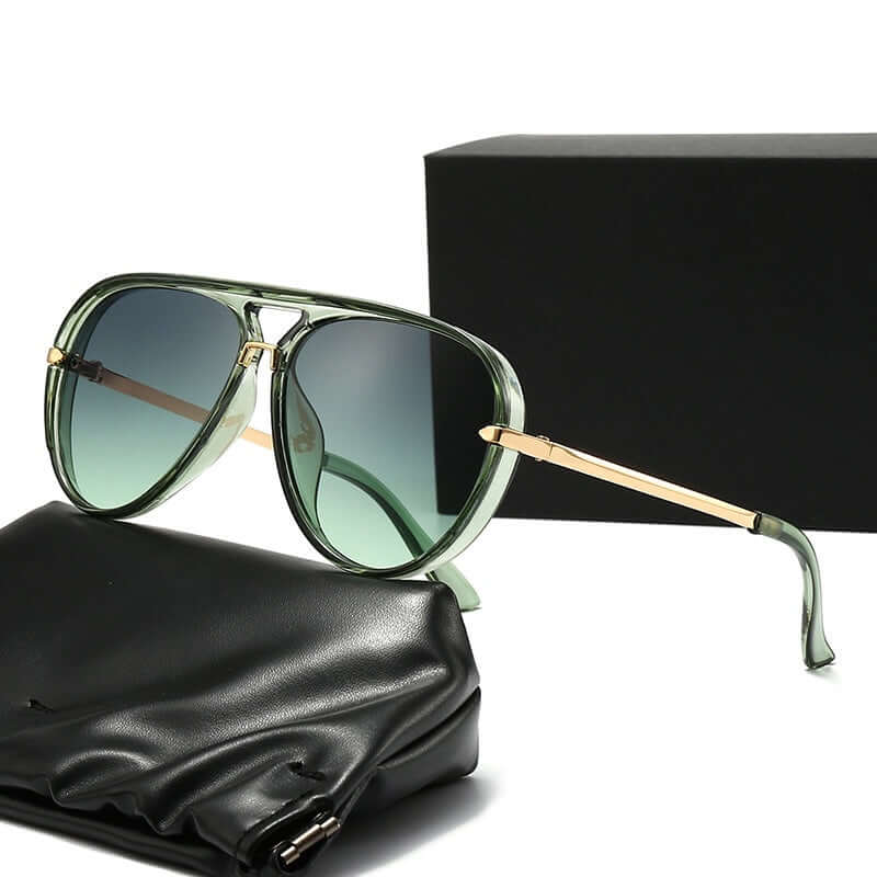 Stilvolle Piloten-Sonnenbrille mit UV-400-Schutz