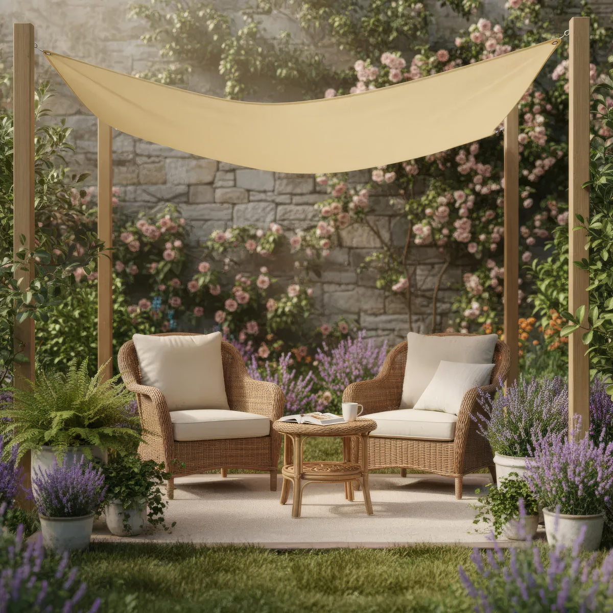 Rechteckiges Sonnensegel für Terrasse und Garten - Effektive Schattenspende, langlebige Ausführung