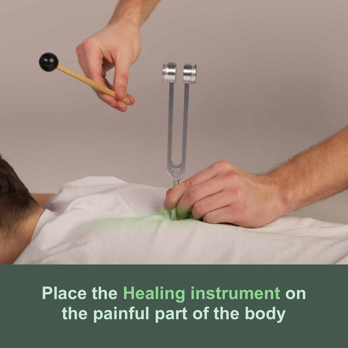 Therapeutische Stimmgabel 128 Hz für Klangtherapie