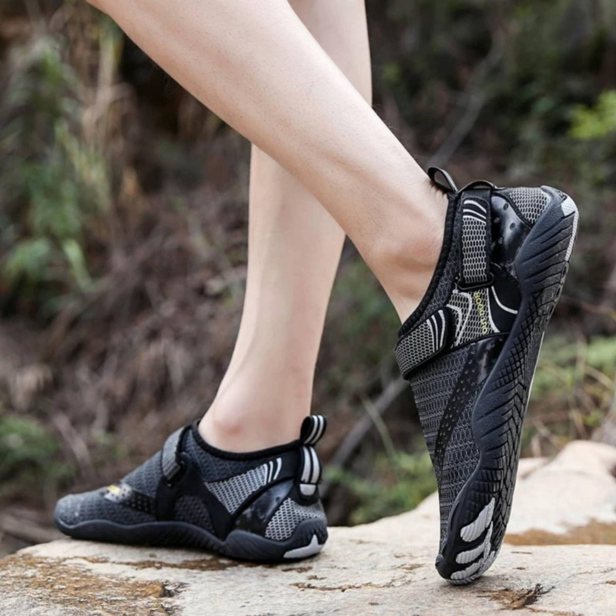 Trekkingschuhe | Rutschfeste Rillenprofilsohle | Leichte orthopädische Unterstützung