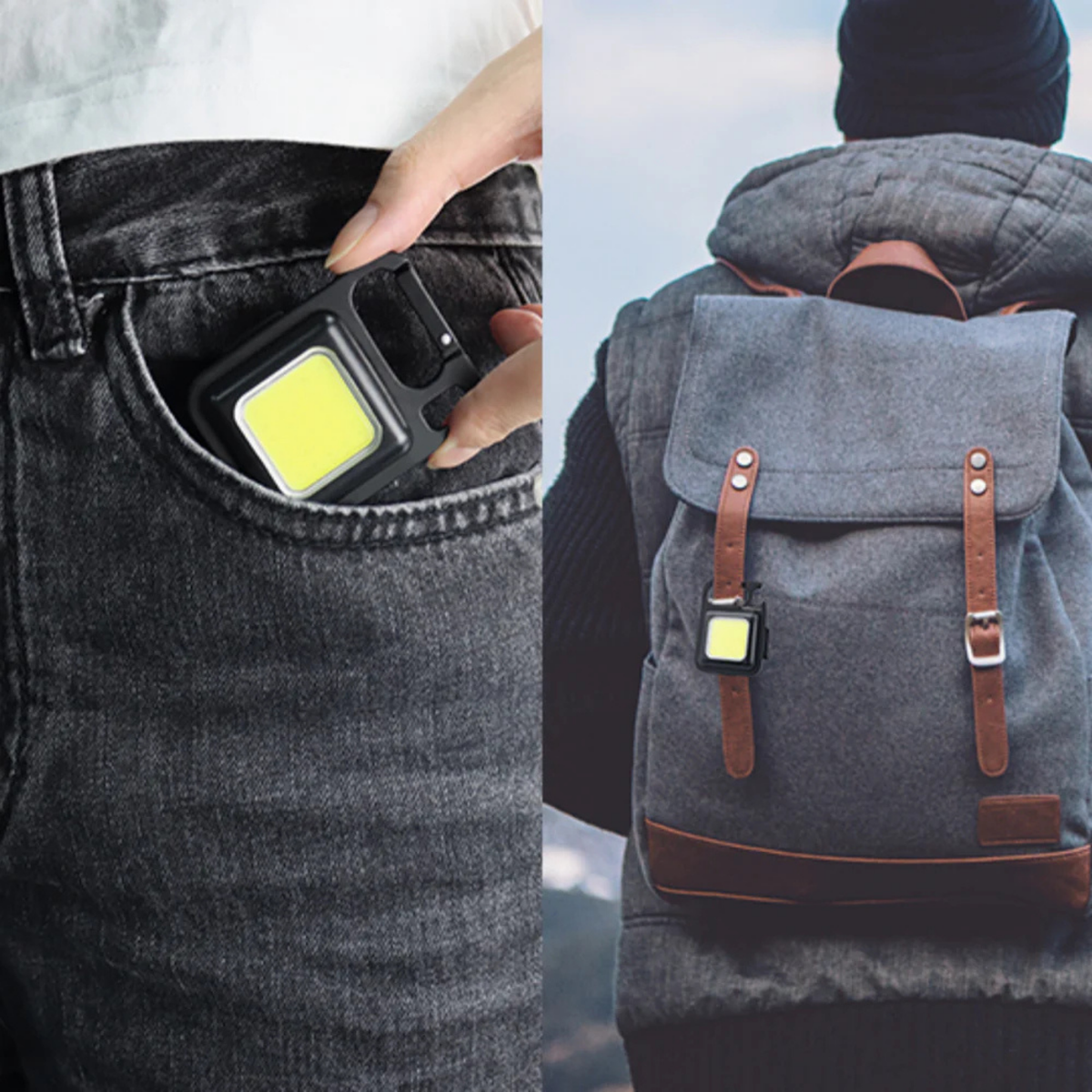 Fürs Wandern entwickelte LED-Taschenlampe