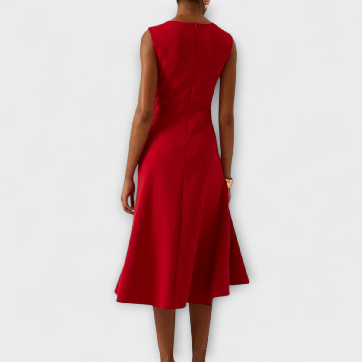 Ärmelloses Damen-Midikleid in A-Linie