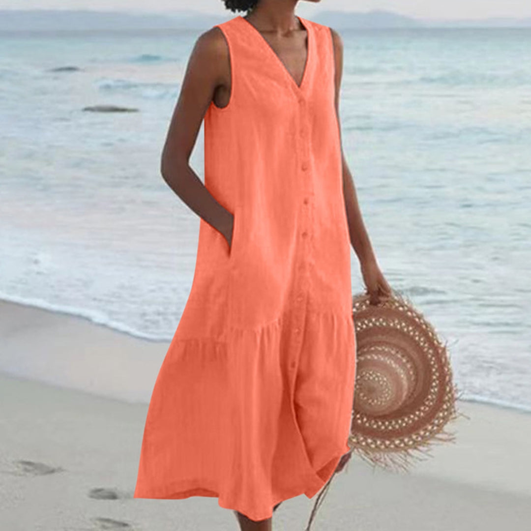 Ärmelloses Damen-Mikleid