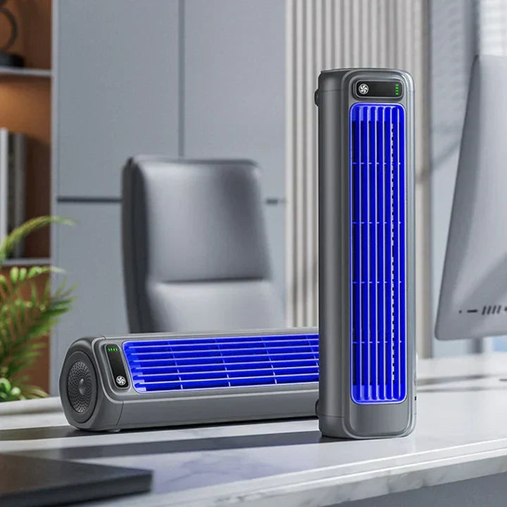 Wiederaufladbarer kabelloser flügelloser Ventilator und Luftkühler