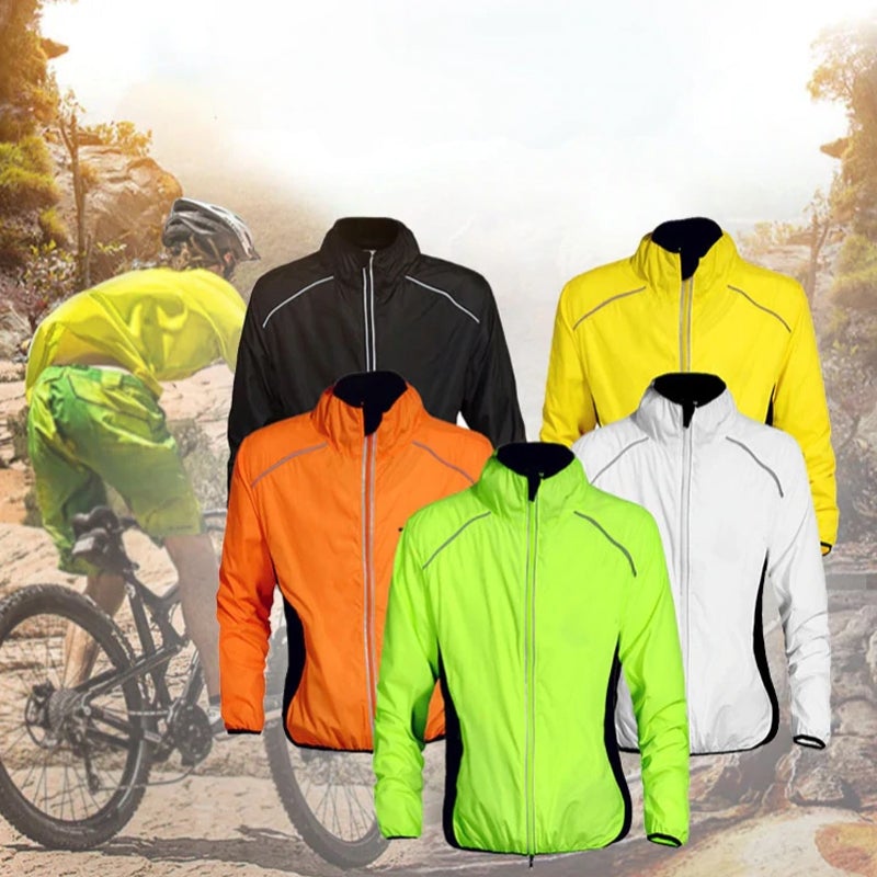 Unisex Velo-Windjacke mit Reflektoren - wasserdicht und winddicht