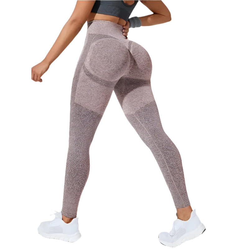 Nahtlose Trainingsleggings mit hoher Taille