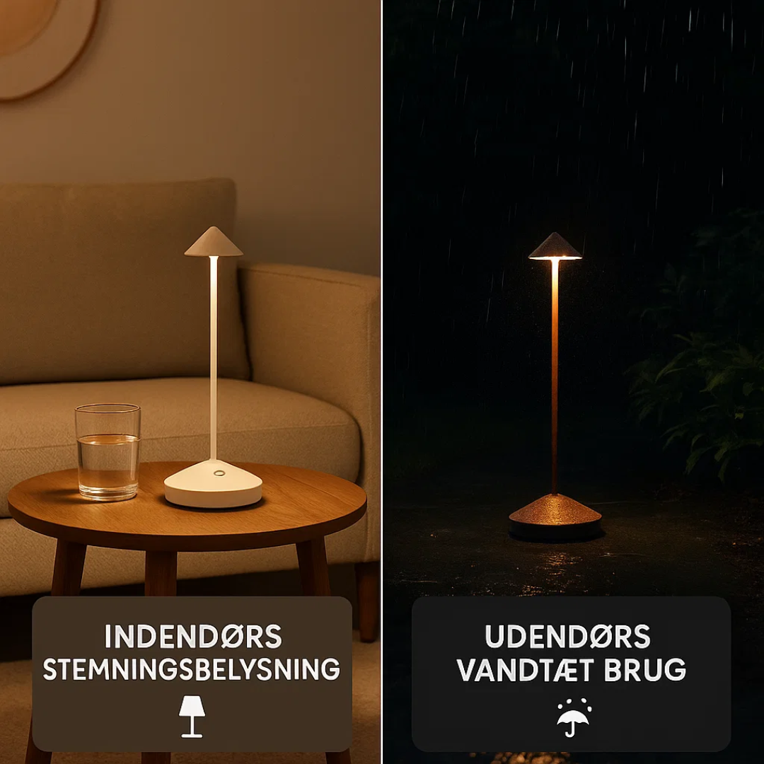 Kabellose Tischlampe mit einstellbarer Helligkeit und wasserdichtem Design