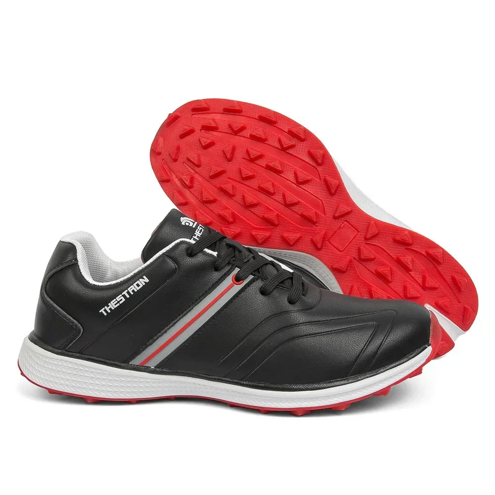 Wasserdichte Herren-Golfschuhe mit Spikes für hervorragenden Halt