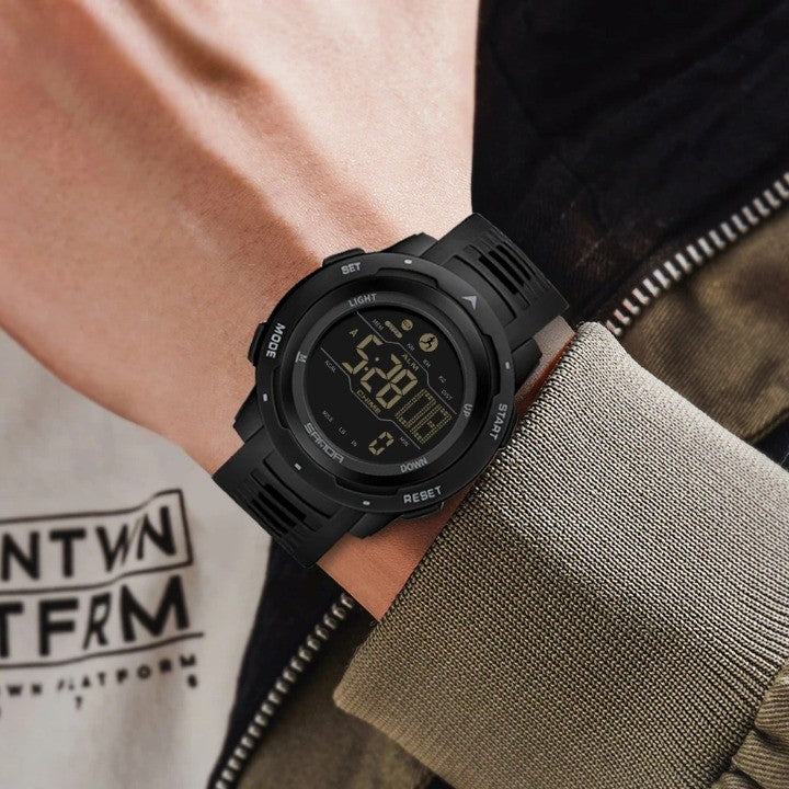 Wasserdichte militärische Digitaluhr mit Schrittzähler