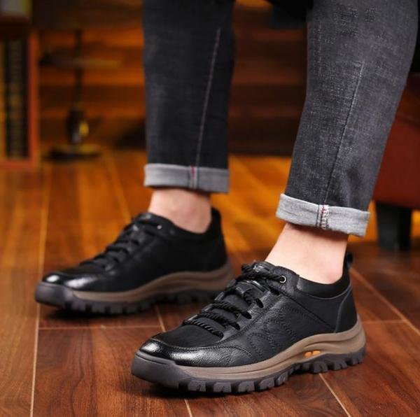 Wasserdichte orthopädische Lederschuhe mit stützendem Design