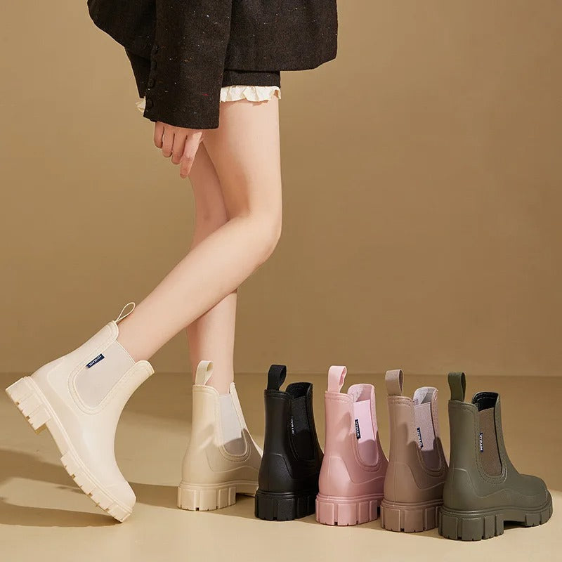 Wasserdichte Damen-Stiefeletten – stylische, rutschfeste Regenstiefel