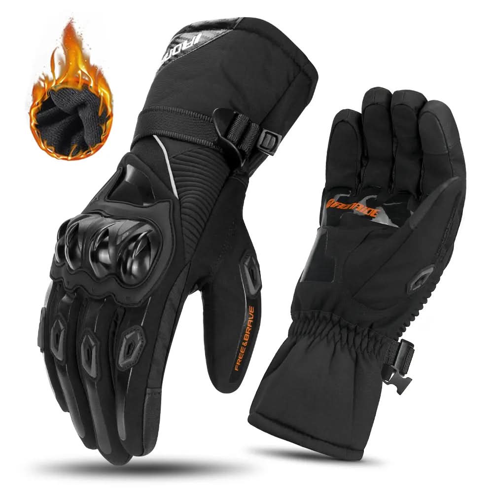 Wasserdichte, isolierte Motorradhandschuhe für Winterfahrten
