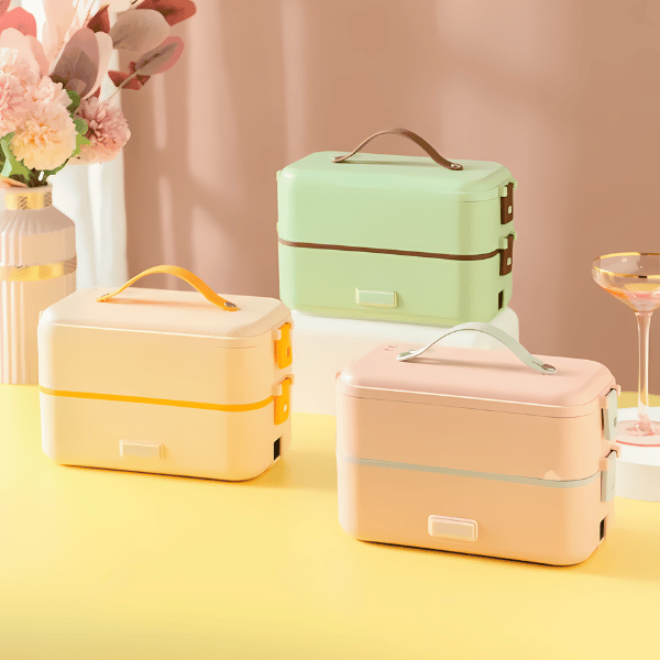 Grüne beheizbare Lunchbox