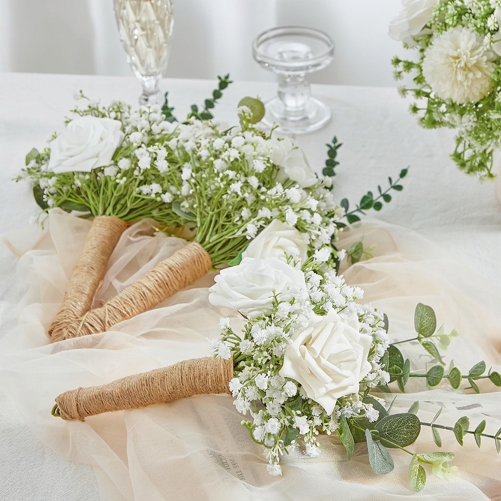10–15 Stück künstliches Schleierkraut Set für Dekoration und DIY-Projekte