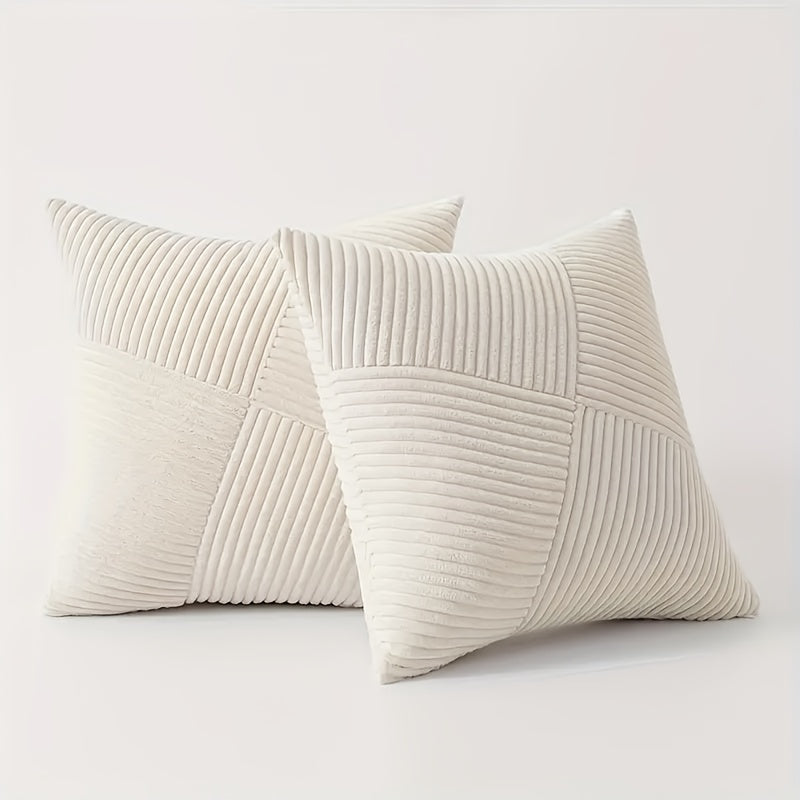 2-teiliges Kissenbezug-Set aus Cord im Boho-Stil – Weich und stilvoll für Sofa und Bett