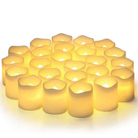 24-teiliges flammenloses LED-Kerzen-Set