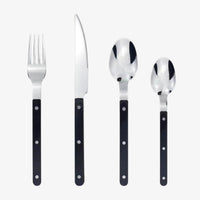 24-teiliges Besteckset aus Edelstahl mit Gravur