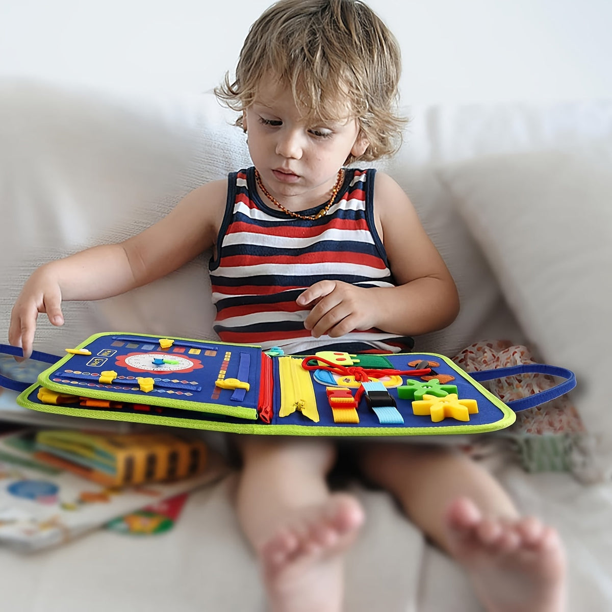25-in-1 Busy Board - Pädagogisches sensorisches Spielzeug für Kleinkinder