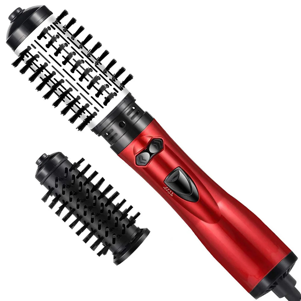 3-in-1 Haartrockner und Haarstyler mit Rotationsfunktion und Temperaturregelung für einfaches Locken und Wellen