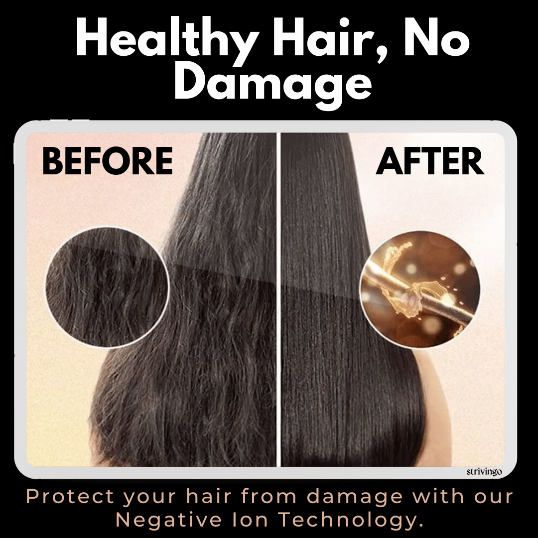 3-in-1 Haartrockner und Haarstyler mit Rotationsfunktion und Temperaturregelung für einfaches Locken und Wellen