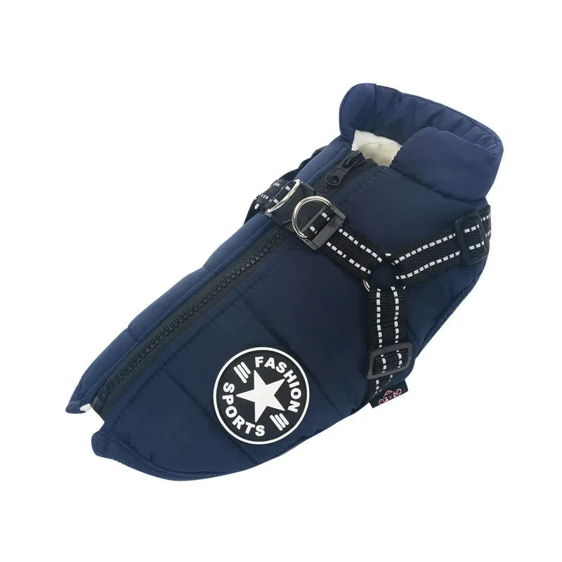 3-in-1 wasserdichte und winddichte Winter-Hundejacke