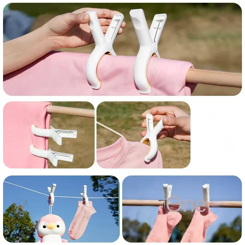3 Stk. bunte Kinderwagen-Clips für Decken und Netze