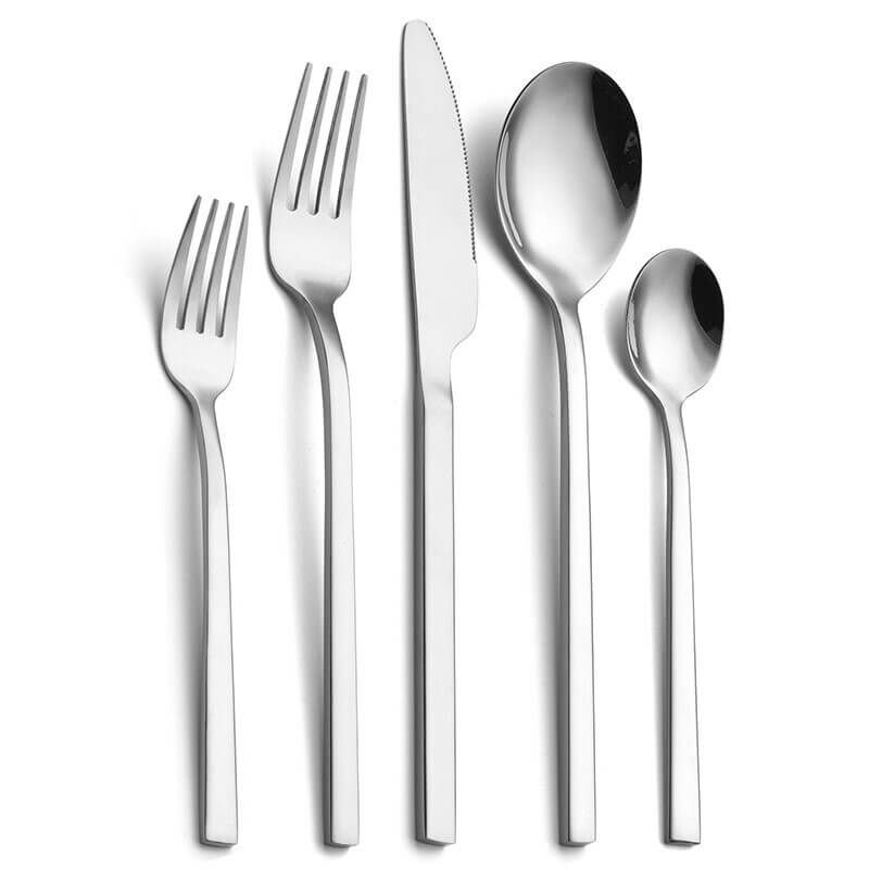 30-teiliges Premium-Besteckset | Edelstahl | Modernes Design | 6 Personen | Langlebig und spülmaschinenfest
