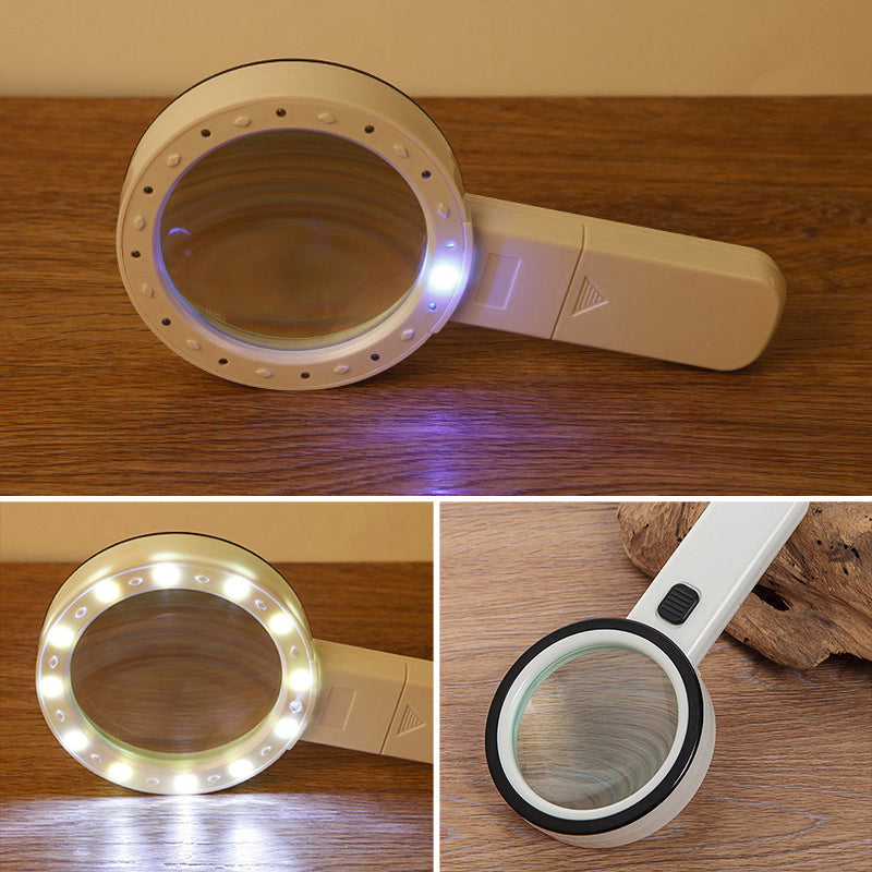 30-fache optische Lupe mit LED-Beleuchtung