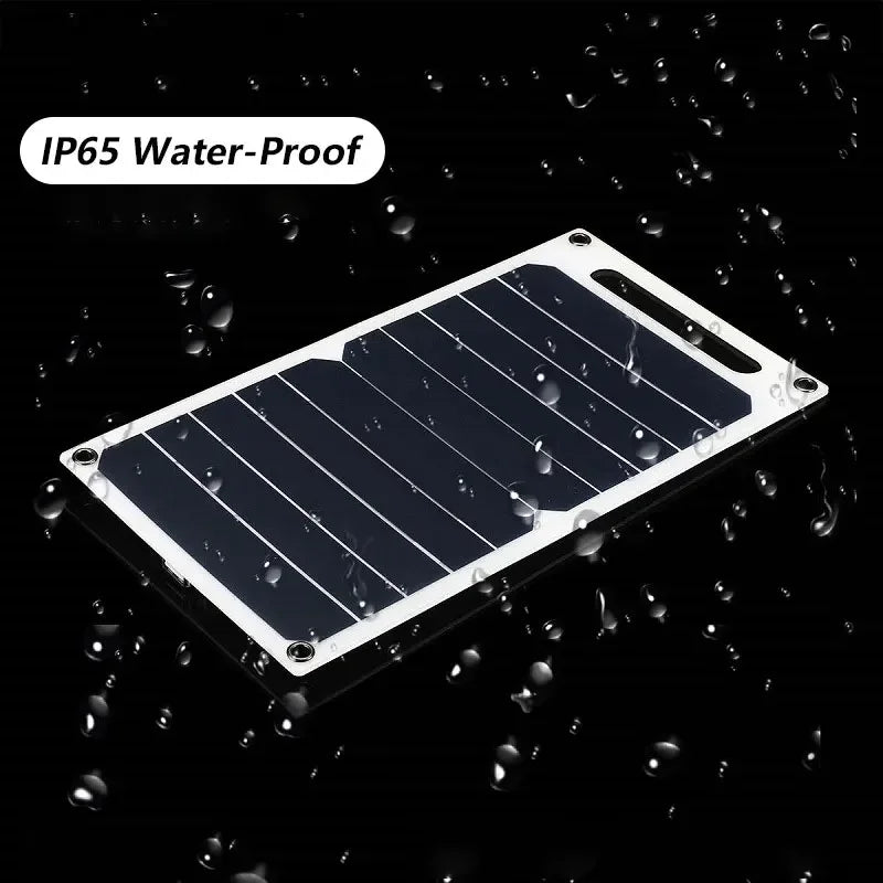 30 W Solarpanel | Extrem leicht und wasserdicht | USB-Anschluss für Mobiltelefon und Powerbank | Für den Aussenbereich und Camping