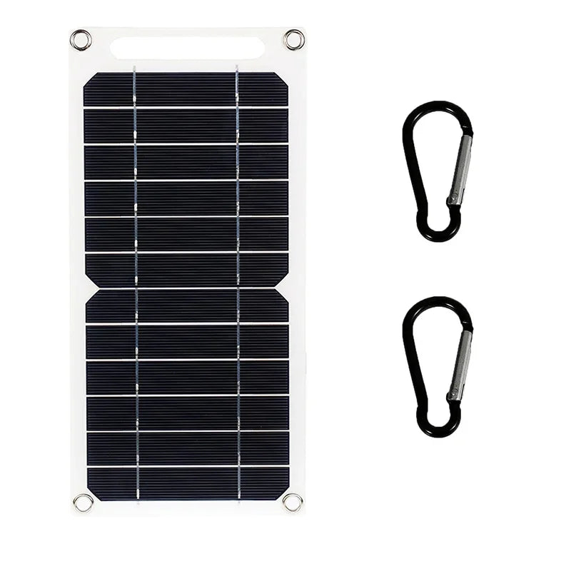 30 W Solarpanel | Extrem leicht und wasserdicht | USB-Anschluss für Mobiltelefon und Powerbank | Für den Aussenbereich und Camping