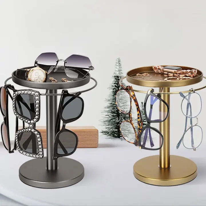 360° drehbarer Brillenständer – Eleganter Organizer für Brillen und Accessoires