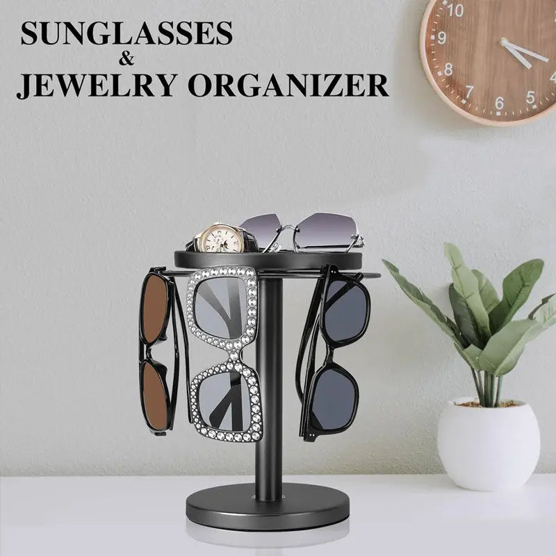 360° drehbarer Brillenständer – Eleganter Organizer für Brillen und Accessoires