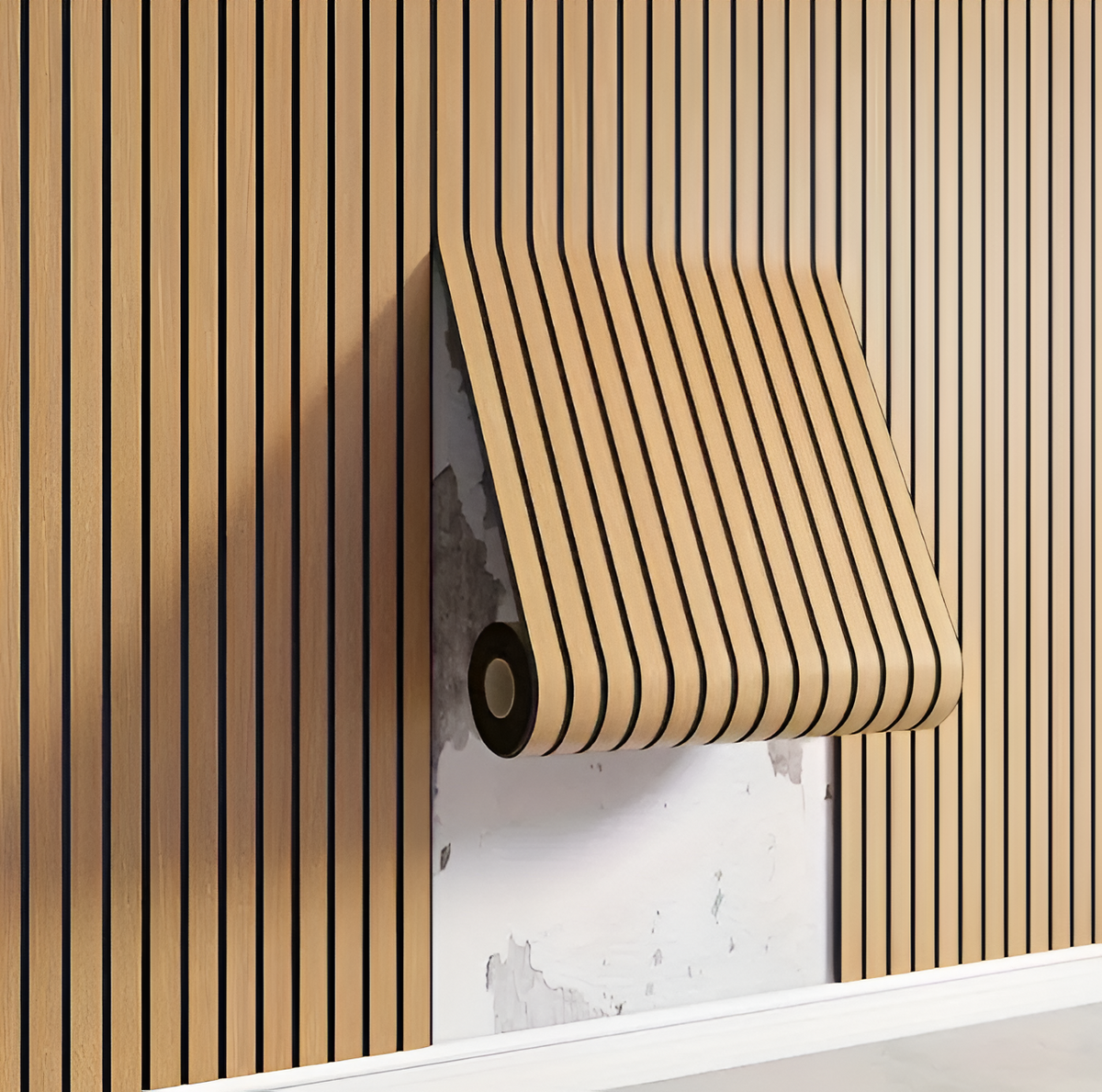 3D Wandpaneele – Selbstklebende PVC-Wandpaneele mit realistischer Holztextur