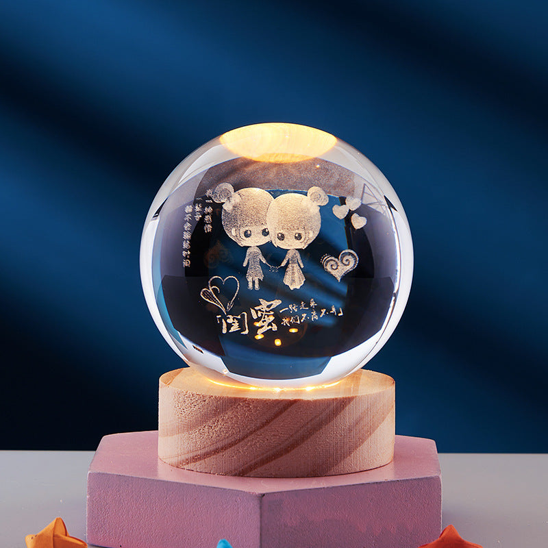 3D Kristall Nachtlampe