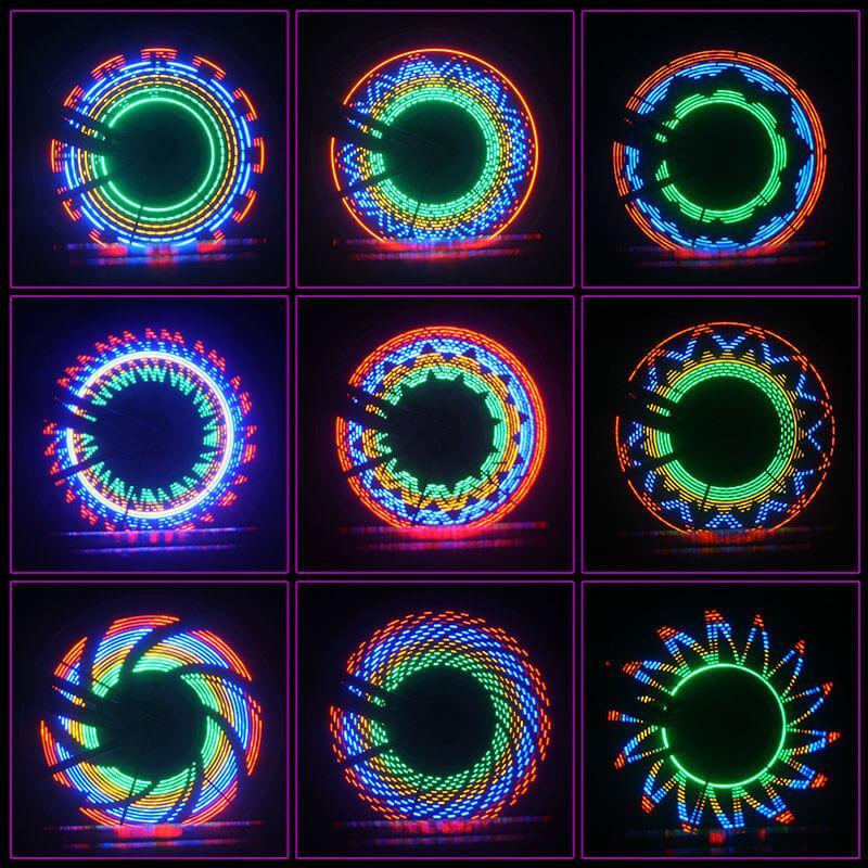 3D-LED-Speichenbeleuchtung für Fahrräder